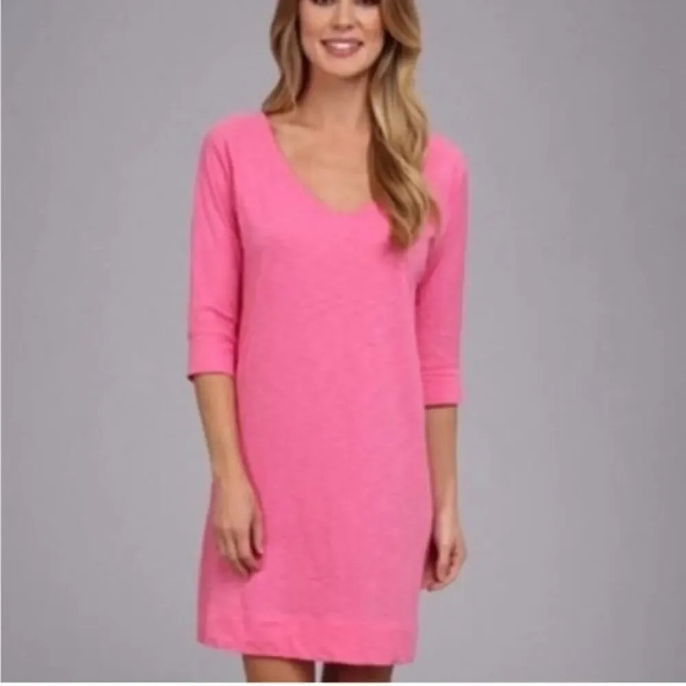 Lilly Pulitzer Eliza Cotton Dress Hotty Pink Women's‎ Size Extra Small